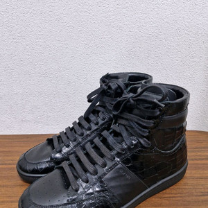 [40] SLP 생로랑 SL10H 크로커다일 가죽 하이탑 스니커즈