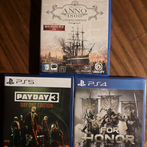PS 게임 3종 세트 (택포) 페이데이3, ANNO1800,포아너