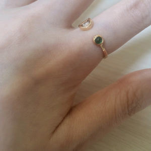 14k 디디에두보 탄생석반지 에메랄드