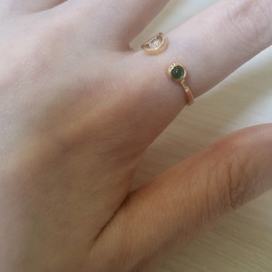 14k 디디에두보 탄생석반지 에메랄드