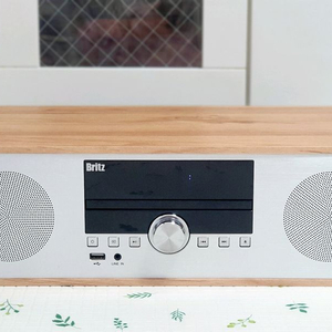 브리츠 우드 올인원 오디오 CD 블루투스 bz t8500 이미지