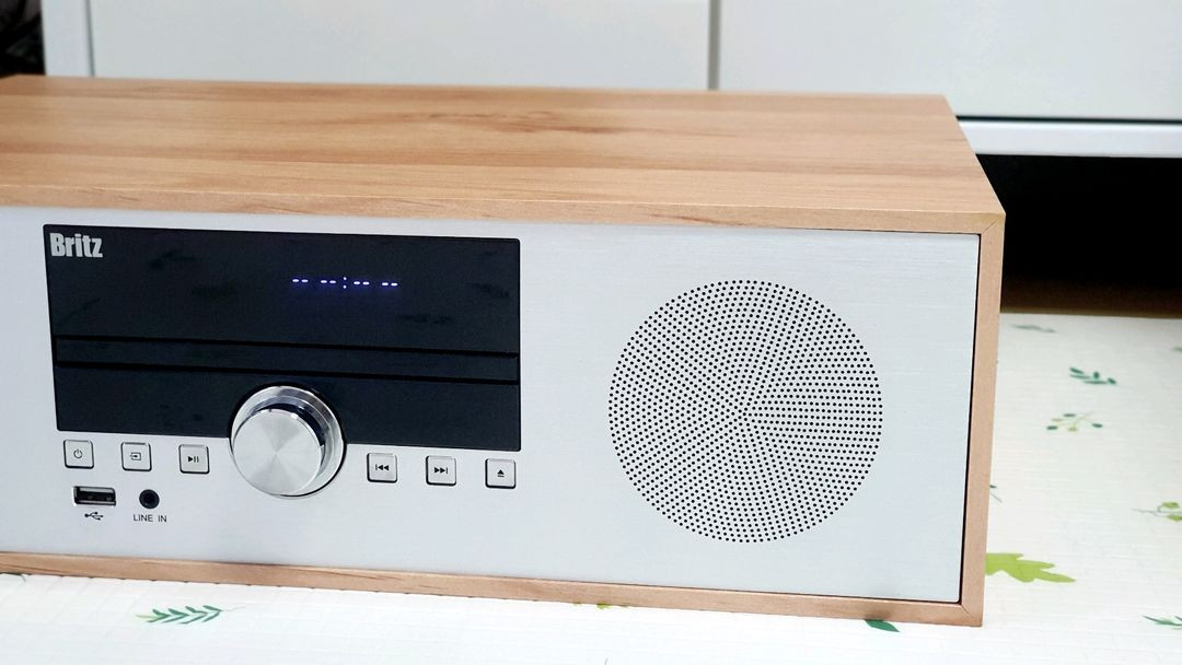 브리츠 우드 올인원 오디오 CD 블루투스 bz t8500 이미지