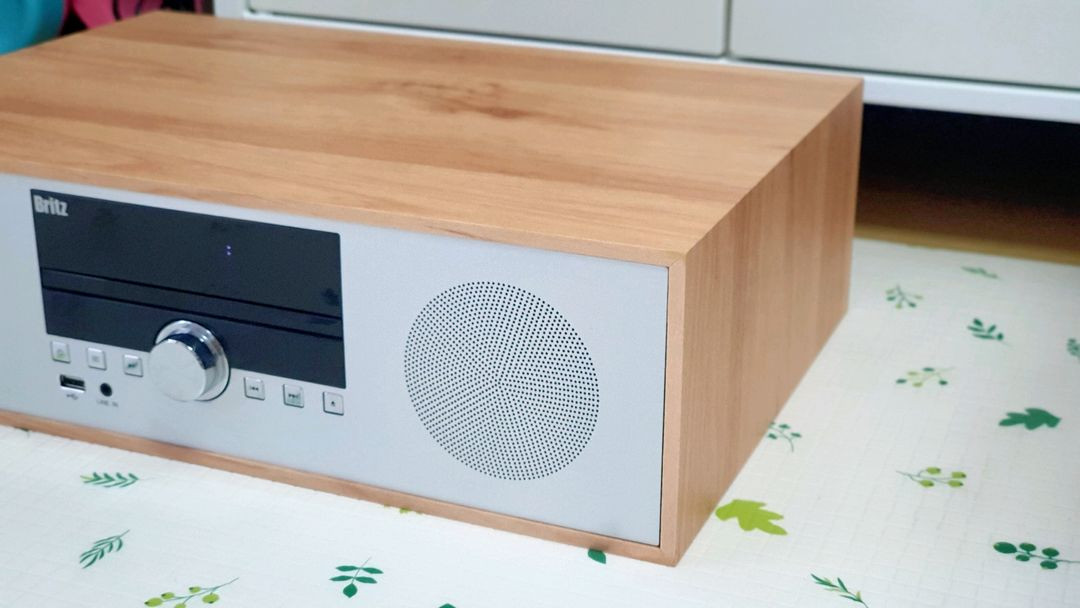 브리츠 우드 올인원 오디오 CD 블루투스 bz t8500 이미지