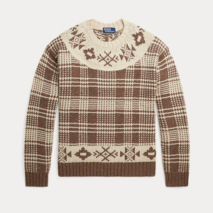 [새상품/M] 폴로 플래드 울 리넨 스웨터 팝니다.