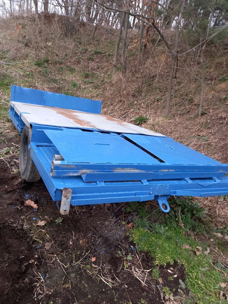 추레라 트랙터용 고하중 지게차쌍타이어--1