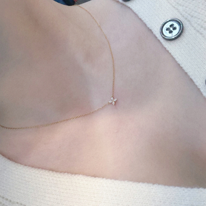 정품 티파니 빅토리아 로즈골드 마퀴즈 다이아몬드 목걸이