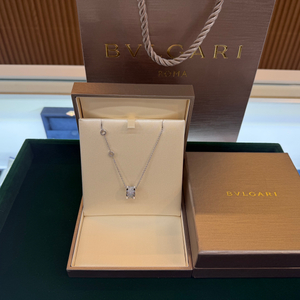 정품 불가리 비제로원 풀파베 목걸이 오리지날 화이트골드