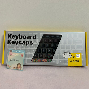 (미개봉)정품 시이닷 블랙 단청 염료승화 pbt 키캡 한국의 미