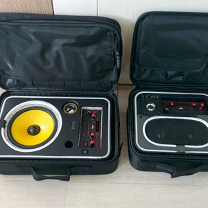 가방포함 자작 휴대용 대형 블루투스 스피커-소