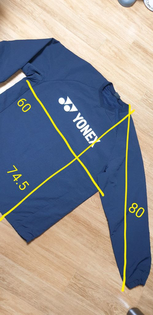 남.100-105 슬림) 요넥스 남성 배드민턴 바람막이 자켓 / YONEX 실내스포츠 트레이닝 이미지