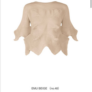 이세이미야케 3월 링키지 탑 베이지 새상품