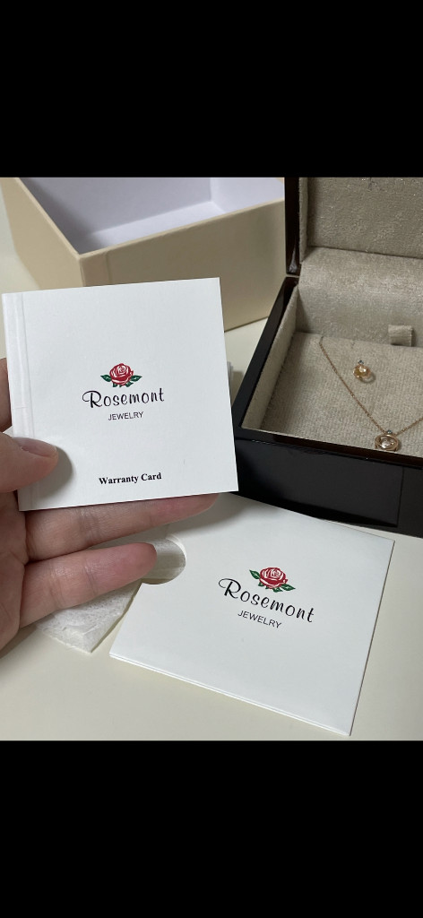 공식홈 71만원 로즈몽 14K 로즈골드 목걸이 귀걸이 세트 로즈몽 14K 쁘띠에뚜알 RG0001 RT0025--3