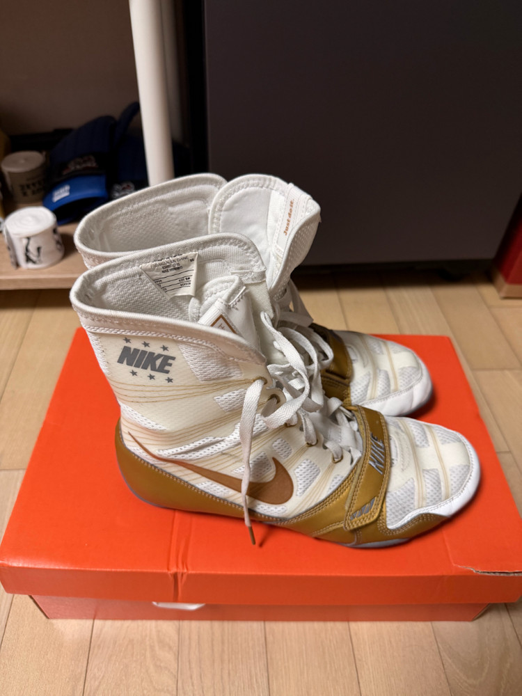 나이키 하이퍼 ko1 화이트 골드 270 복싱화--1