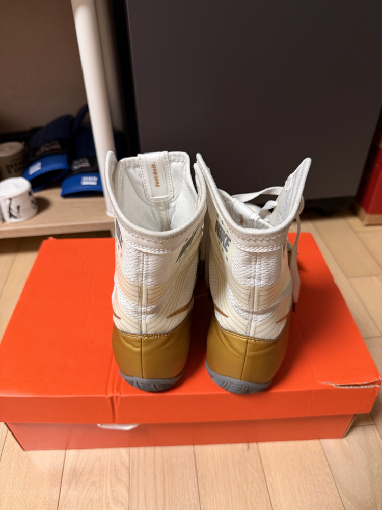 나이키 하이퍼 ko1 화이트 골드 270 복싱화--3