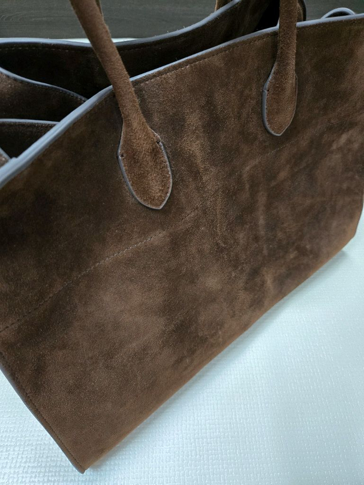 더로우 마고백 17 스웨이드 다크브라운 이미지