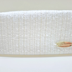 [새상품] 화이트 트위드 파우치