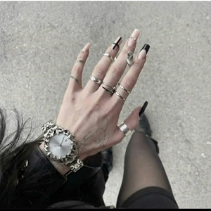 실버 메탈 시계