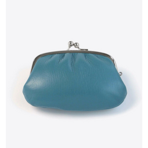 새제품)일본 마츠노야 가마구치 오야꼬 동전지갑 블루그레이 김나영지갑 이미지