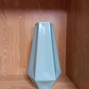 이케아 민트색 다각형 화병/ 20cm 꽃병
