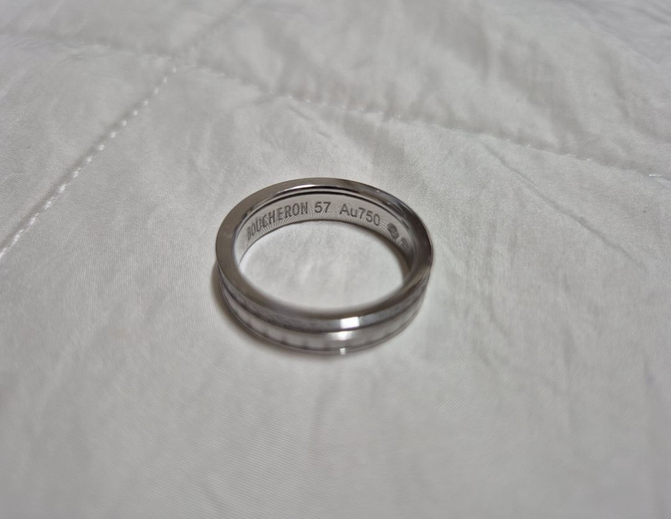 부쉐론 콰트로 더블 화이트 에디션 링 반지 팝니다--1