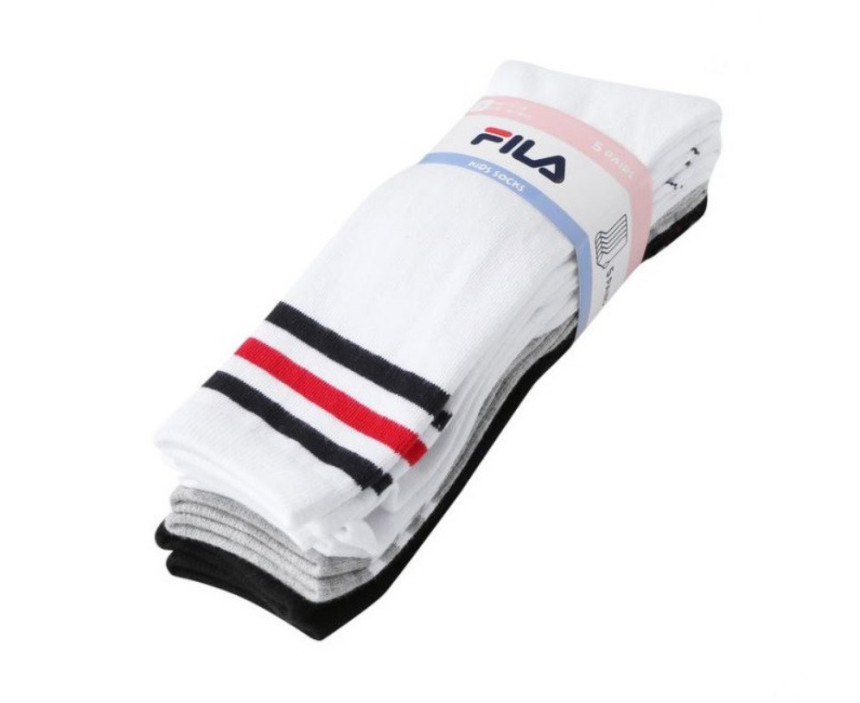 휠라 정품 FILA 아동 니삭스 반스타킹 5켤레 이미지