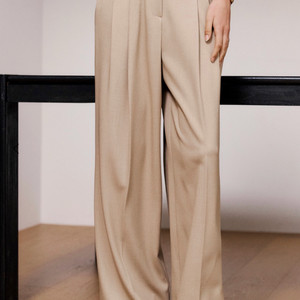 시에 릴와이드팬츠 베이지 s