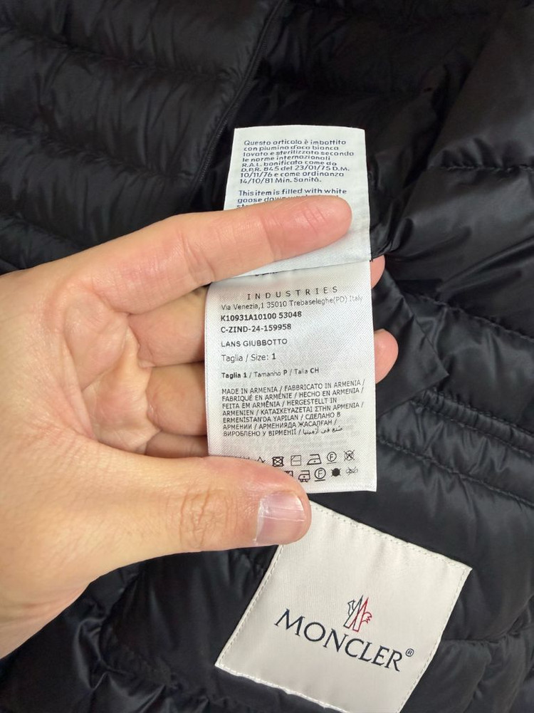 [1] 25 / 26 몽클레어 란스 Lans 패커블 숏패딩 경량패딩 블랙 이미지