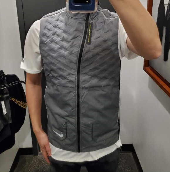 (골프.러닝)나이키 에어로로프트 러닝 베스트 그레이 M(100)--4