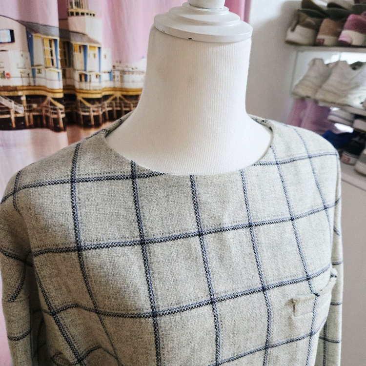 빈폴 격자 패턴티--1