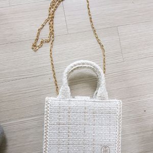 미니 트위드 크로스백 손가방 새상품 대량있음