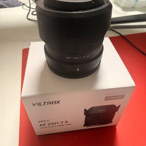 빌트록스 Viltrox AF 25mm F1.7 Z마운트 (S급/풀박스/필터포함)