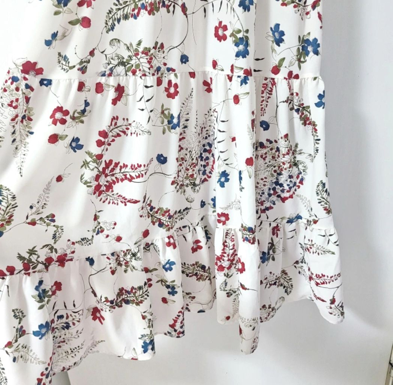 브이넥 꽃무늬 롱원피스--4