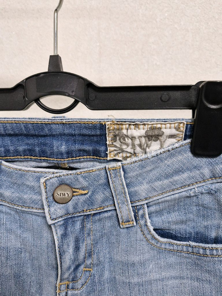 [23] SIWY 씨위 페인트 스플래터 스키니 데님--3