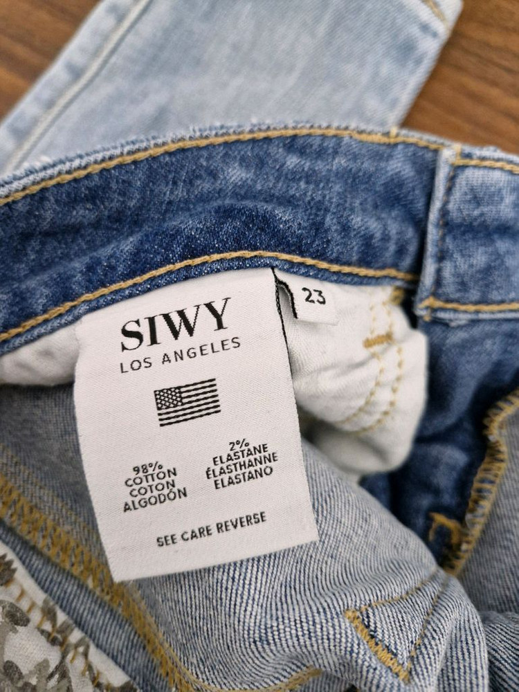 [23] SIWY 씨위 페인트 스플래터 스키니 데님--4