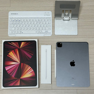 아이패드프로11 3세대 128GB+애플펜슬 2세대+키보드+거치대 이미지