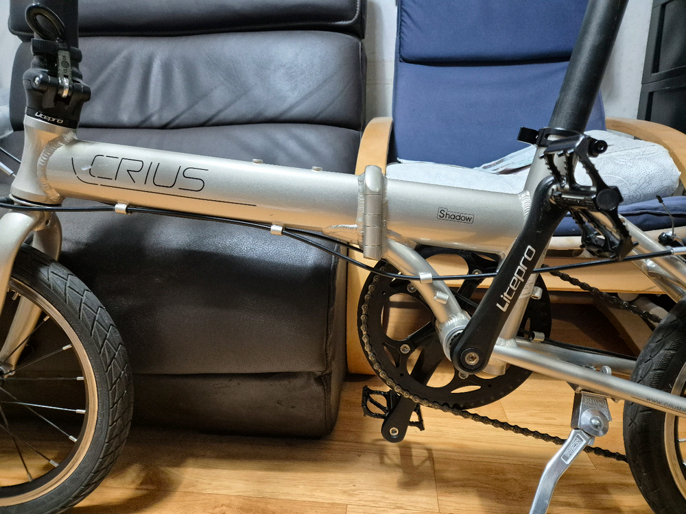 크리우스 쉐도우 V9 16인치 접이식 자전거 미니벨로 (티티카카 (다혼류--2