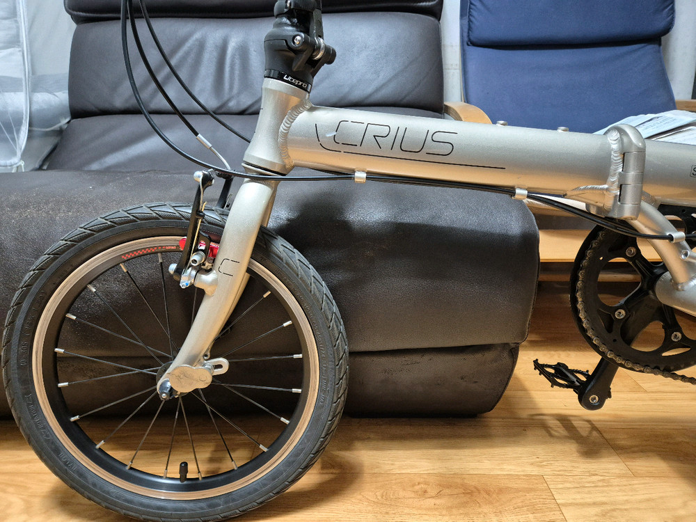 크리우스 쉐도우 V9 16인치 접이식 자전거 미니벨로 (티티카카 (다혼류--3