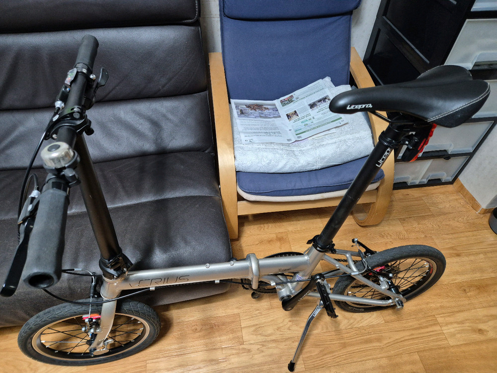 크리우스 쉐도우 V9 16인치 접이식 자전거 미니벨로 (티티카카 (다혼류--4