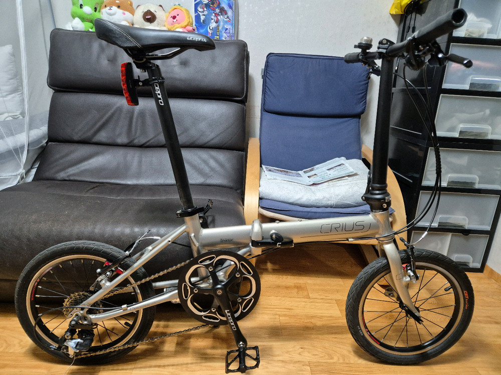 크리우스 쉐도우 V9 16인치 접이식 자전거 미니벨로 (티티카카 (다혼류--5