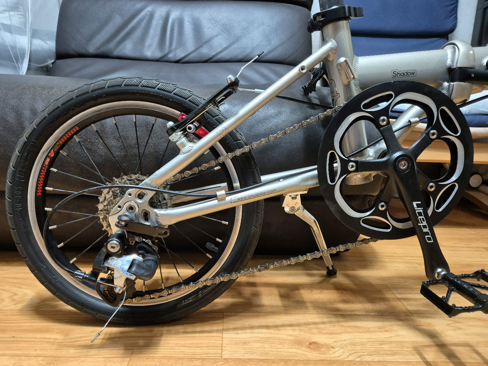 크리우스 쉐도우 V9 16인치 접이식 자전거 미니벨로 (티티카카 (다혼류--8