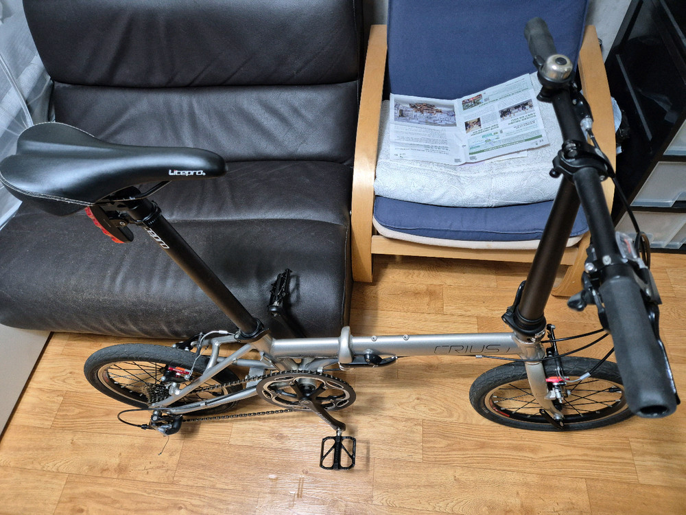 크리우스 쉐도우 V9 16인치 접이식 자전거 미니벨로 (티티카카 (다혼류--9