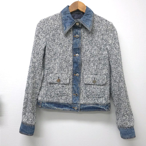 돌체앤가바나 트위드 데님 자켓 40 (신세계구입)
