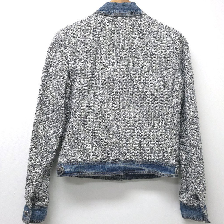 돌체앤가바나 트위드 데님 자켓 40 (신세계구입)--1