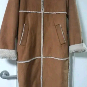 롱 무스탕 프리사이즈