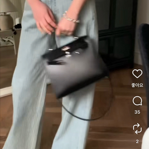 보웬 에프터글로우 스트라이프 와이드 데님 m 이미지