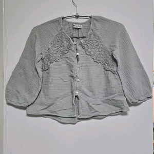 ZARA 레이스 자수 블라우스 이미지