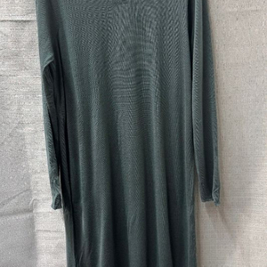 더 캐시미어 브이넥 롱 후드 원피스 (55~66)