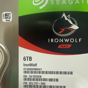 아이언울프 나스 6tb 하드디스크 7200rpm Seagate IronWolf 6TB NAS HDD