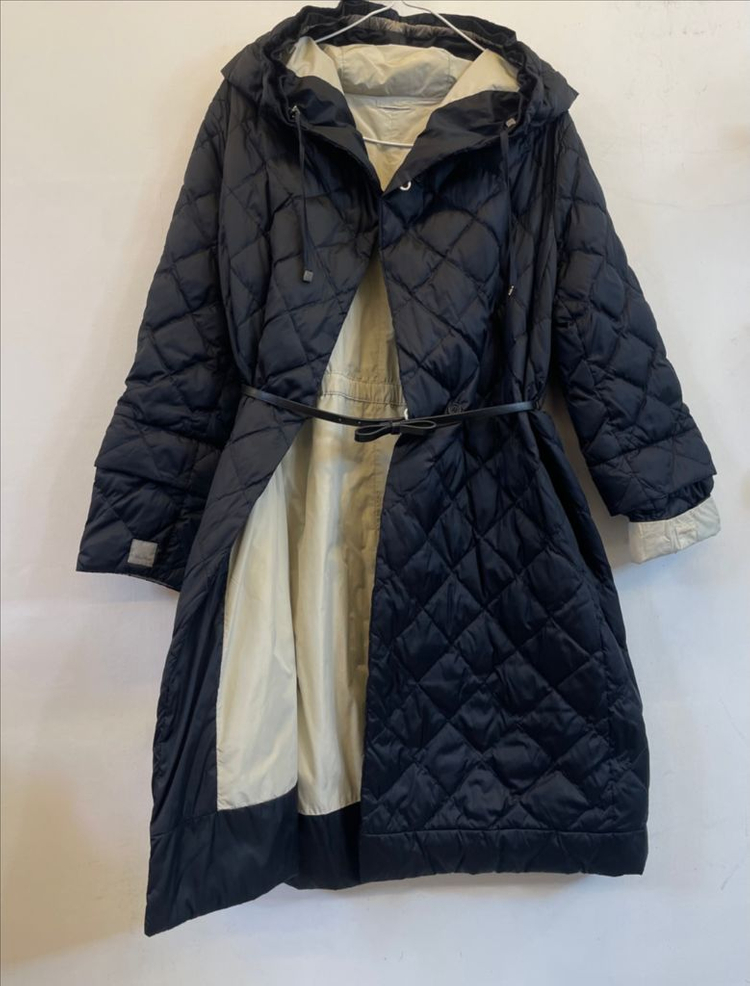 S Max Mara S막스마라 여성경량 벨트 구스퀼팅롱패딩코트:)--1