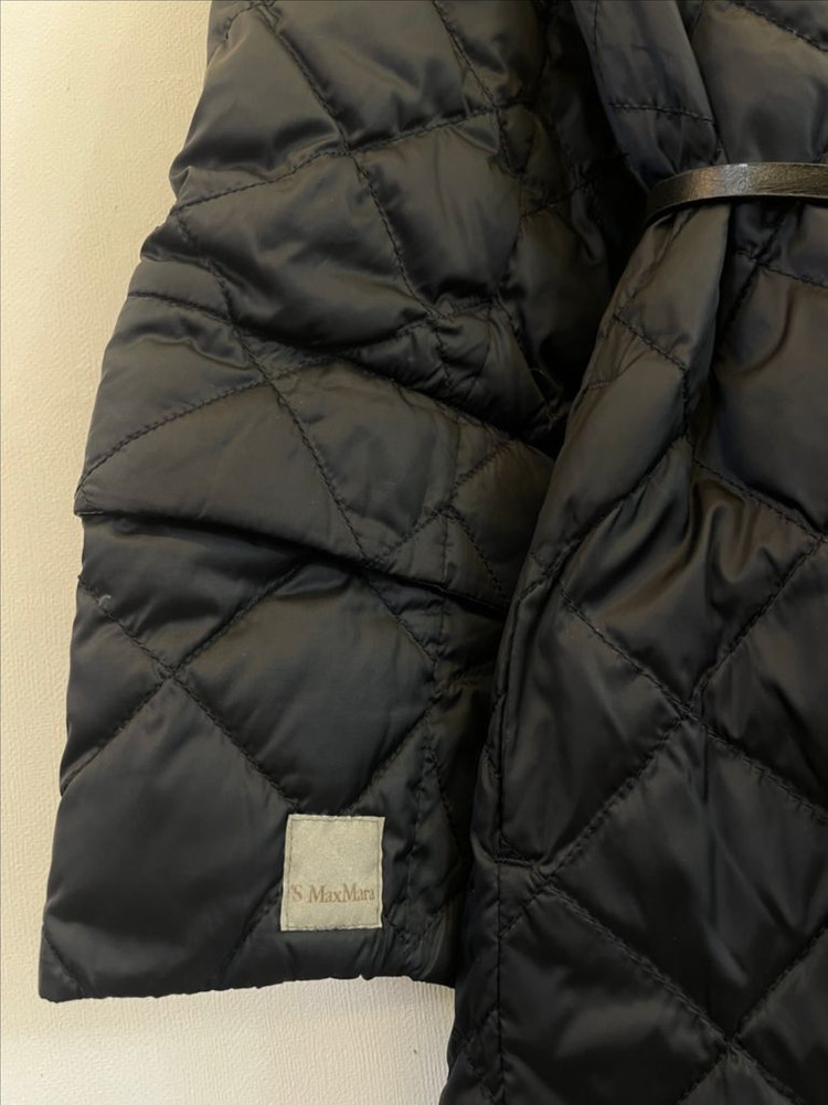 S Max Mara S막스마라 여성경량 벨트 구스퀼팅롱패딩코트:)--4